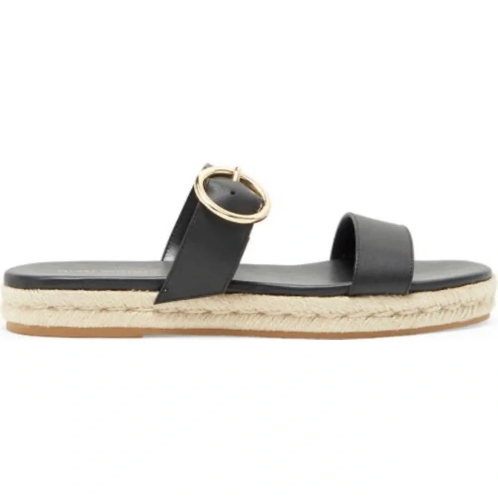 Stuart Weitzman Mykonos Two-Strap Espadrille Sandal